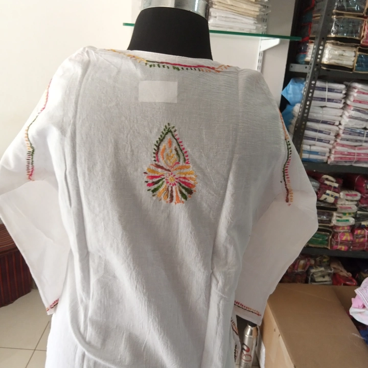 Thread Handwork kurti , off white  uploaded by K. Clothing on 7/30/2023