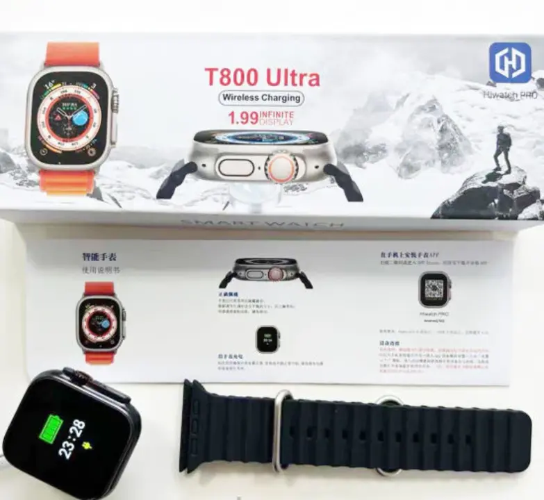 T800 Ultra 8 Smartwatch with Ocean Strap uploaded by Amit on 7/30/2023