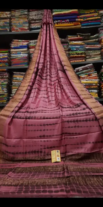 Art silk sarees with sibori dyed  uploaded by Z A Fabrics on 7/30/2023