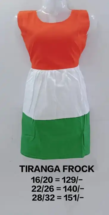 Girls tri colour frock  uploaded by business on 7/30/2023
