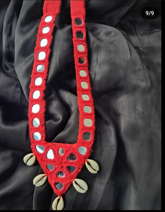 Red Navratri necklace uploaded by business on 7/30/2023