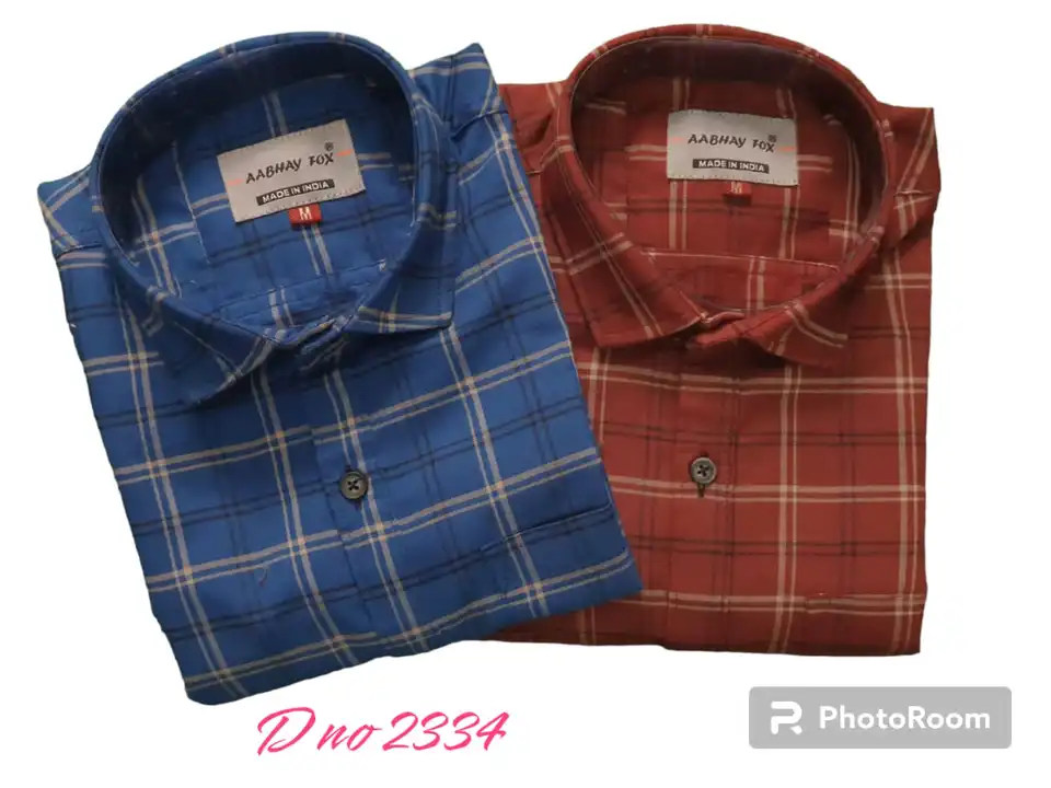 Clearness died checks shirts  uploaded by Samar textiles on 7/30/2023