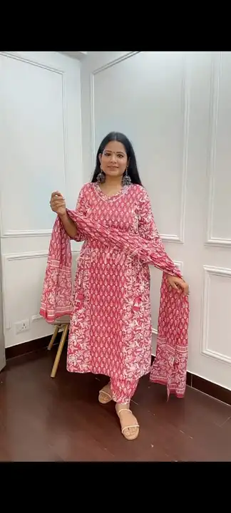 3 pcs kurti with dupatta and salwar  uploaded by Rohit creation on 7/30/2023