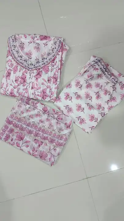 3 pcs kurti with dupatta and salwar  uploaded by Rohit creation on 7/30/2023
