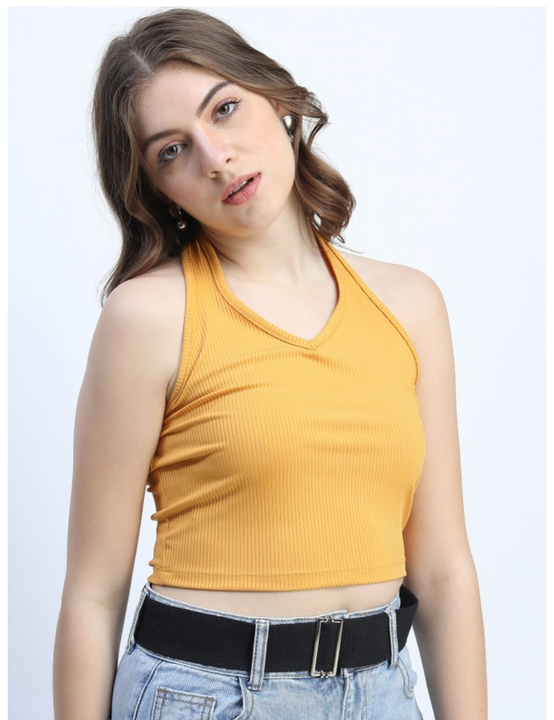 V neck backless crop top uploaded by Nalax Designs on 7/30/2023