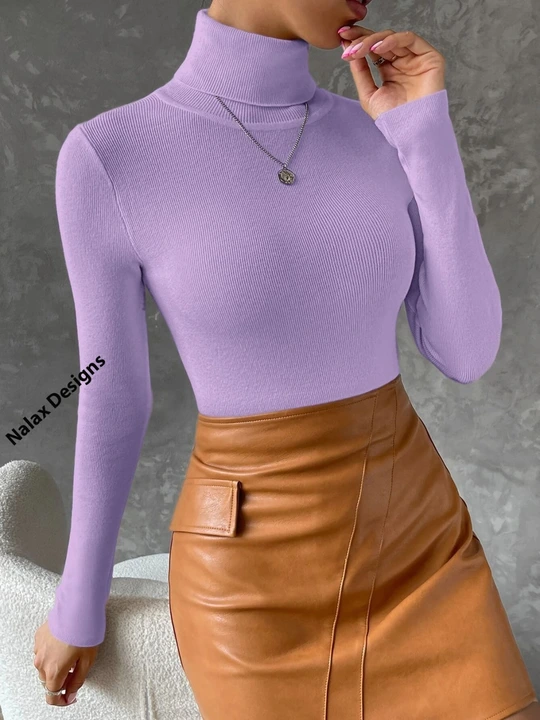 Double fold high neck top uploaded by business on 7/30/2023