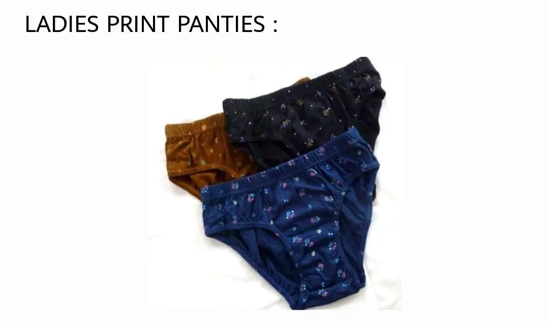 Ladies Print Panties uploaded by Sarveshwaran Jawuli Maaligai on 7/30/2023