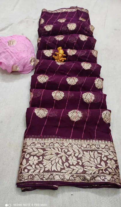 New launched💥 this summer season special 💠💠💠  Pyore jorjat lehriya Saree⚡⚡

✨Pyore jorjat fabric uploaded by Gotapatti manufacturer on 7/31/2023