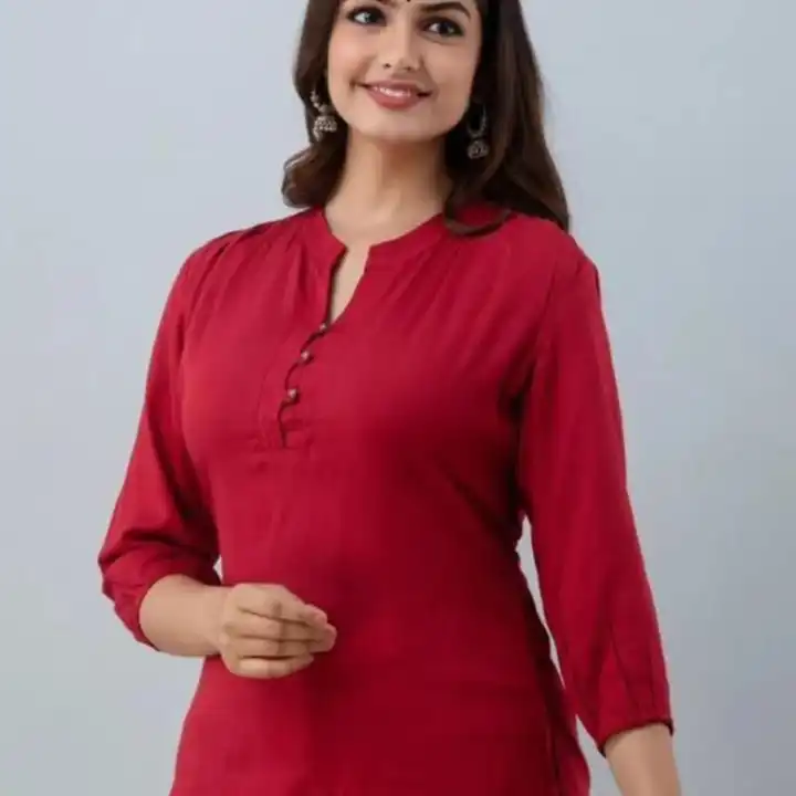 Womens casual solid Red top  uploaded by Koshal corporation on 7/31/2023