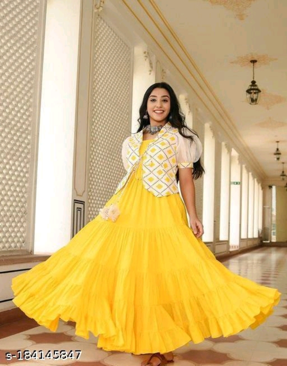 Yellow gown  uploaded by SHAYARA COLLECTION  on 7/31/2023