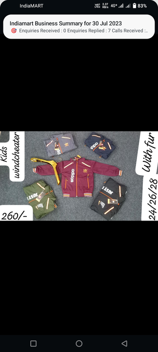 Tpu kids jacket uploaded by A.OSWAL on 7/31/2023