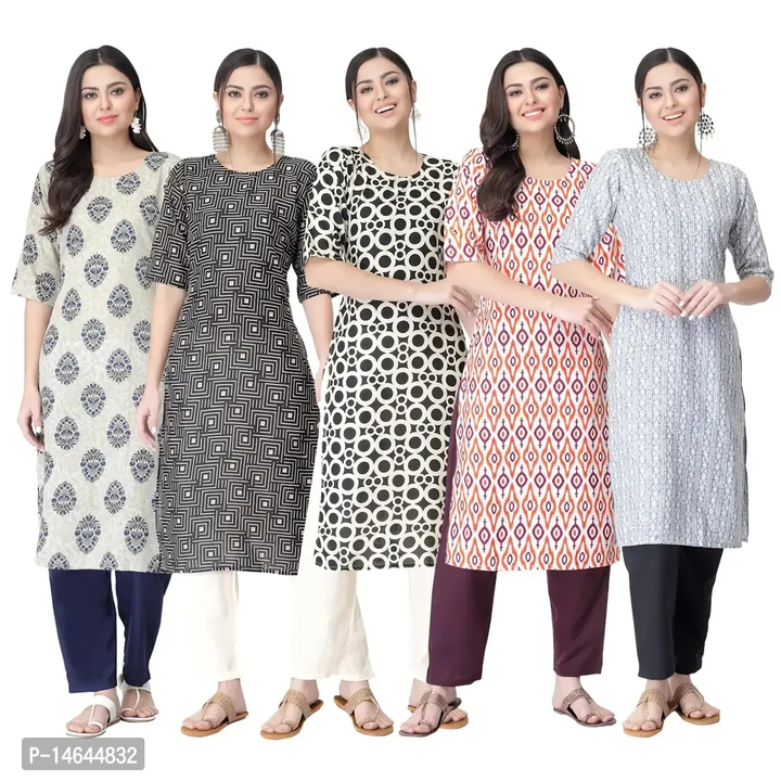 New Crepe Printed Kurtis Combo Pack Of 5  uploaded by business on 7/31/2023