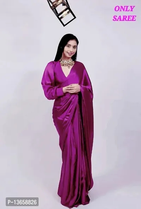 BOLLYWOOD SATIN SAREE ONLY

 Color:  Pink

 Fabric:  Satin

 Type:  Saree without Blouse piece

 Sty uploaded by Aarvi services on 7/31/2023