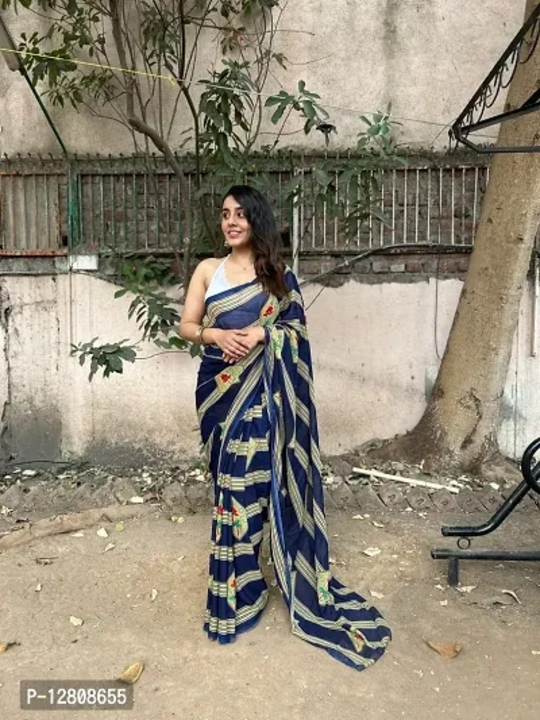 Stylish Georgette Printed Saree For Women

 Color:  Multicoloured

 Fabric:  Georgette

 Type:  Sare uploaded by business on 7/31/2023