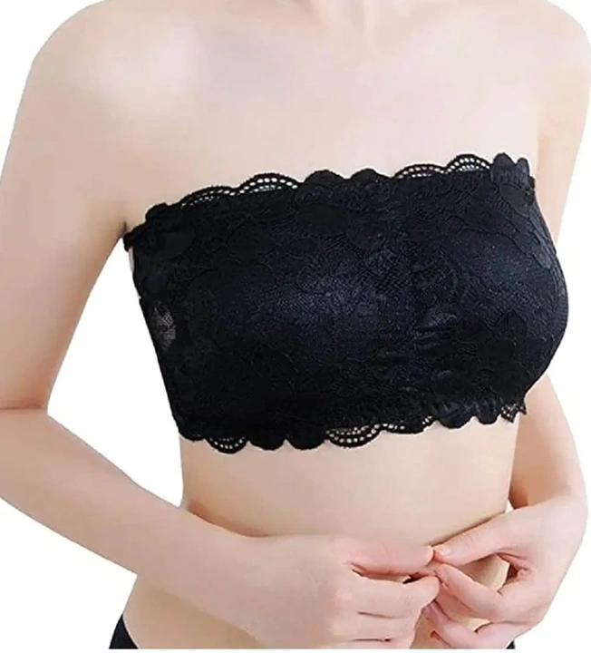 Lace Tube Bra Woth Detachable straps uploaded by STYLE FLAKES on 7/31/2023