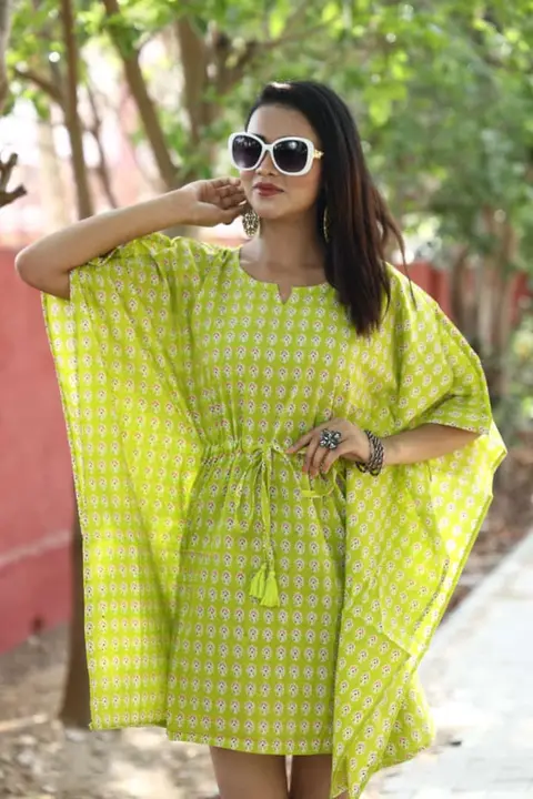*🍁🍁  New present.  🍁🍁* 

*Exclusive Collection of Hand Block Priented  Short Kaftans in Multiple uploaded by Ayush Handicarft on 7/31/2023