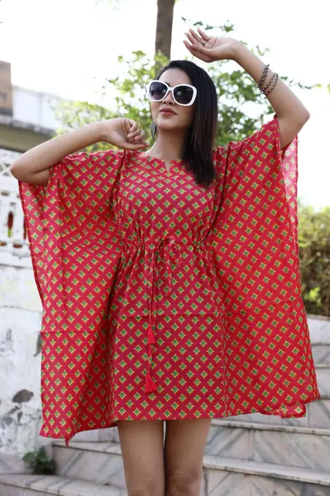 *🍁🍁  New present.  🍁🍁* 

*Exclusive Collection of Hand Block Priented  Short Kaftans in Multiple uploaded by Ayush Handicarft on 7/31/2023