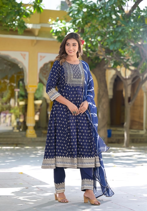 Anarkali 3 pes uploaded by CPS FASHION on 7/31/2023