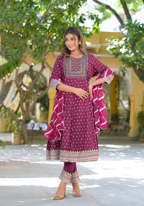 Anarkali 3 pes uploaded by CPS FASHION on 7/31/2023