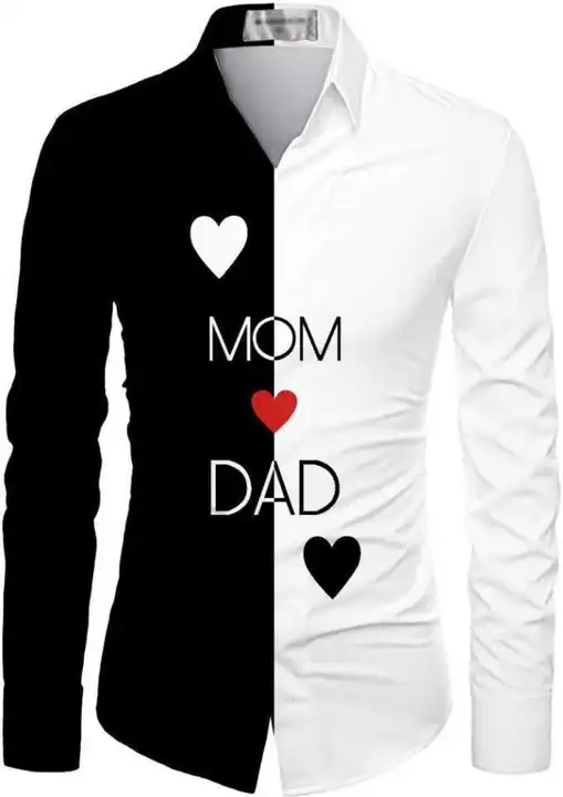 Mom dad love pMom dad love printed shirting fabric uploaded by A&S Fashion on 7/31/2023