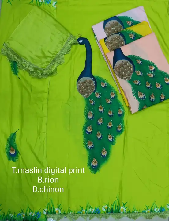 Muslin digital fabric  uploaded by RISHABH Creations on 7/31/2023
