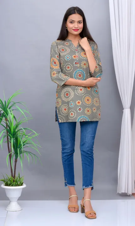 Rayon printed top  uploaded by Abakshi outfits on 7/31/2023