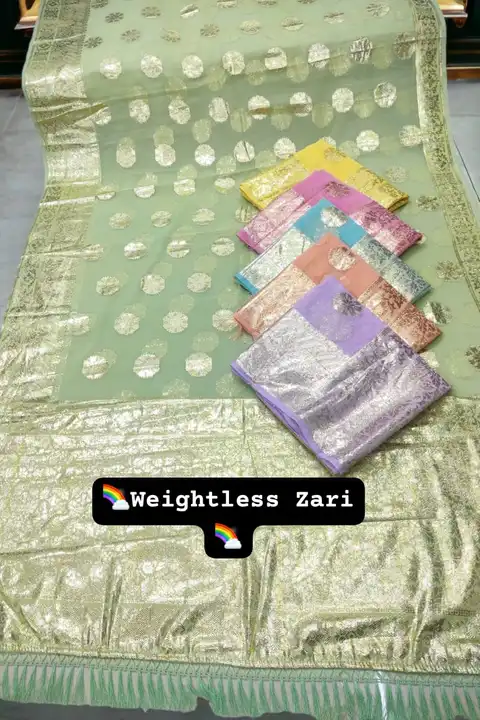 Weightless foil print  uploaded by N k sarees on 7/31/2023