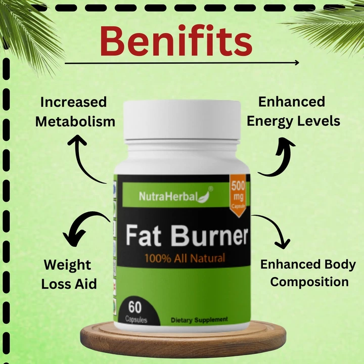 Nutraherbal Fat Burner weightloss capsules 60capsules  uploaded by Jiya marketing and traders on 7/31/2023
