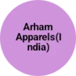 Business logo of ARHAM APPARELS(INDIA) based out of Howrah