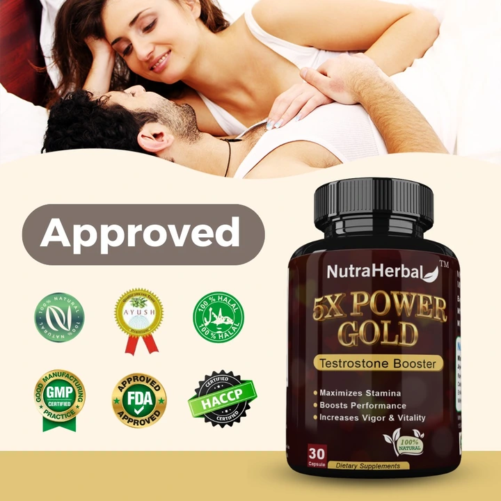 Nutraherbal 5x power gold 60 capsules  uploaded by Jiya marketing and traders on 7/31/2023