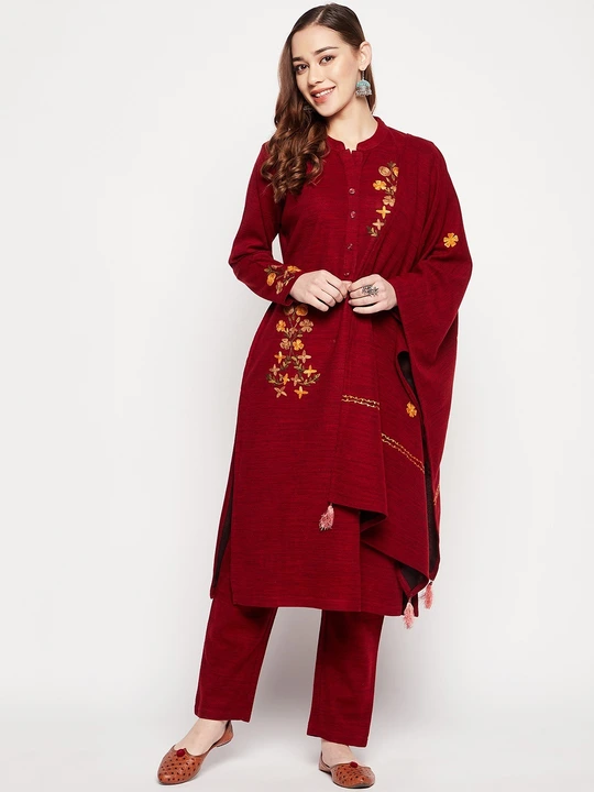 Woolen kurti set best quality 
Stock clear  uploaded by KR textile sweater manufacture on 7/31/2023