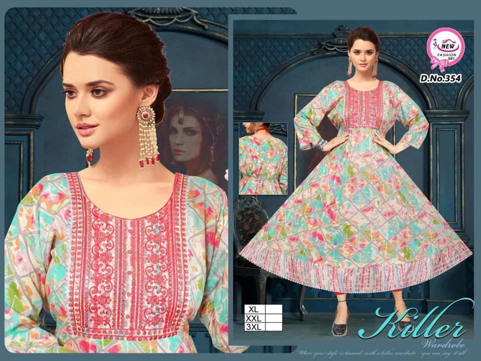 Ryon anarkali gown   uploaded by New fashion  on 7/31/2023