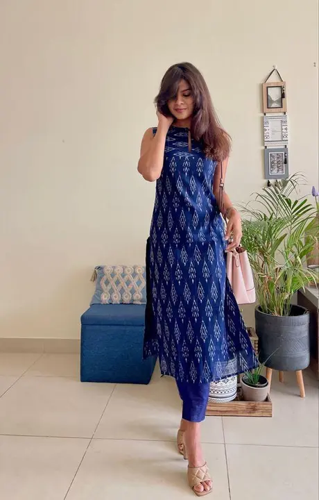 Reyon kurti with pant uploaded by Tulsi creation  on 7/31/2023