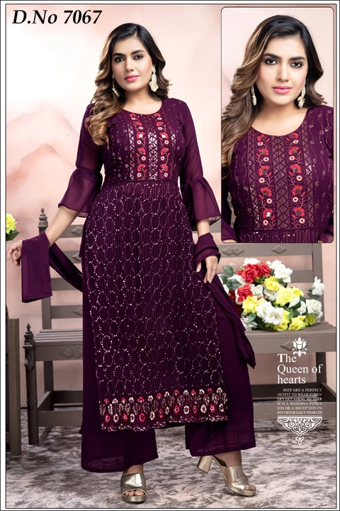 Naira set Georgette uploaded by business on 7/31/2023