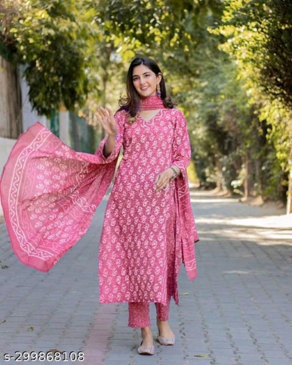 Kurta set material with dupatta  uploaded by TvNet India on 7/31/2023