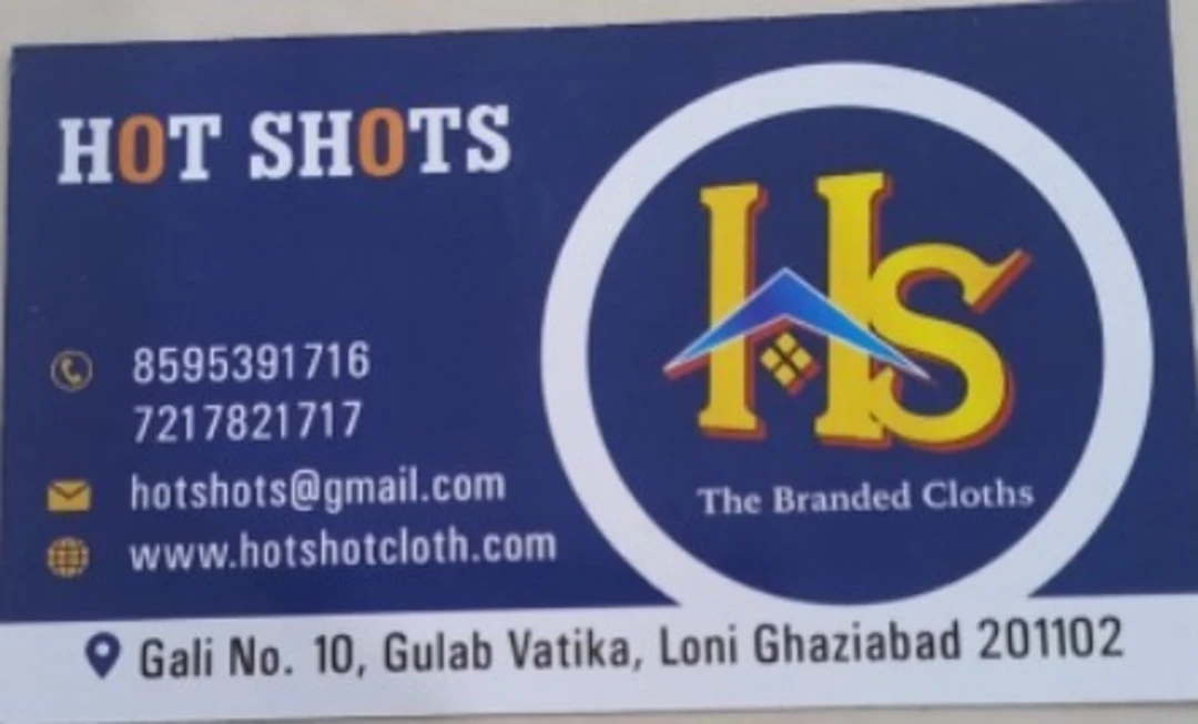 Visiting card store images of HOTSHOTS @ FABRIC. GARMENTS MANUFACTURER LIMITED 
