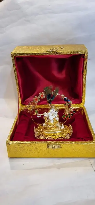 More katori rk gold plated with golen rexin box  uploaded by Nathu ram hazari lal rustagi jewellers on 7/31/2023