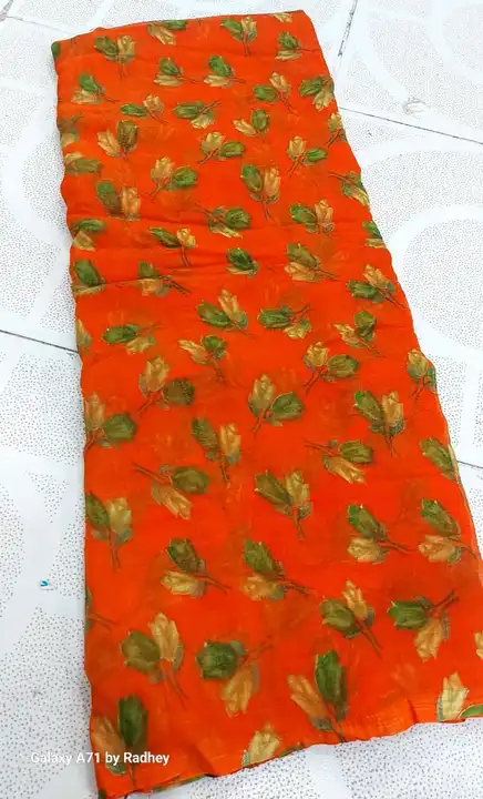 Daily wear royal chigon saree krs  uploaded by pink Rose fashion Store  on 8/1/2023
