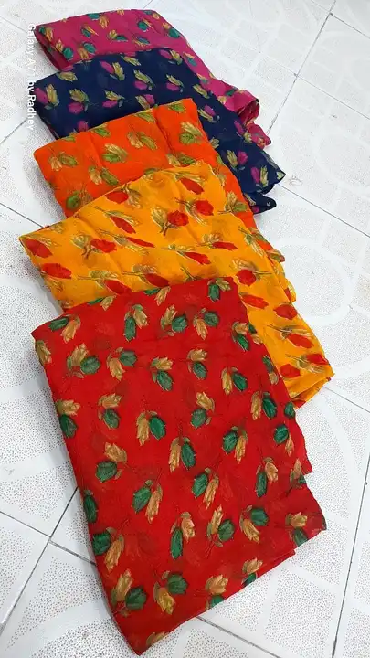 Daily wear royal chigon saree krs  uploaded by business on 8/1/2023
