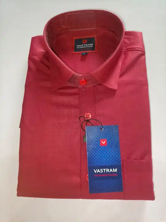 Red Formal shirt uploaded by Vastram on 8/1/2023