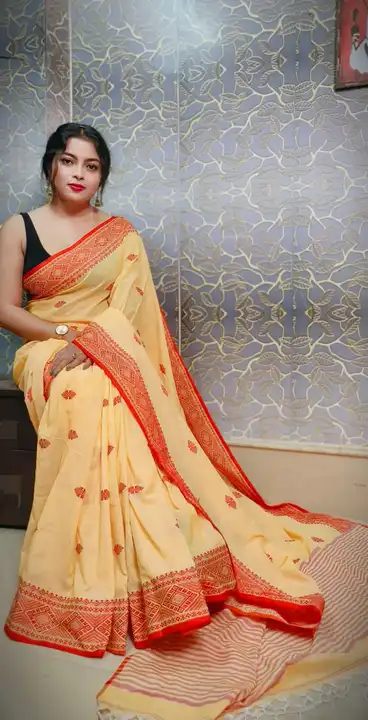 Deviboron handloom saree  uploaded by Sujata saree cantre on 8/1/2023