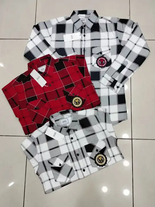 Primium lafer check  uploaded by Wholesale cloth shirt on 8/1/2023