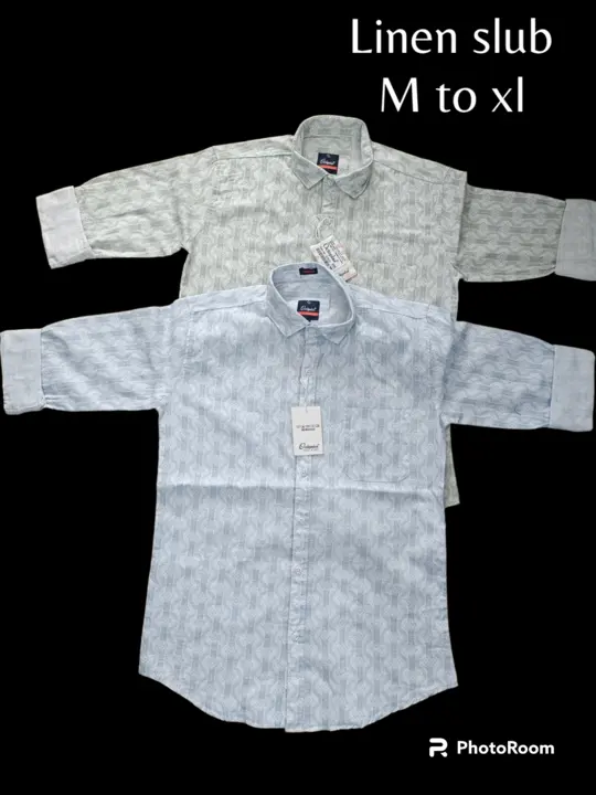 Octoplus casual linen slub printed shirt for men  uploaded by HANJARI TEXTILE on 8/1/2023