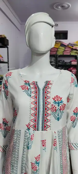 Best Quality white printed Rayon Cotton Kurta From KBS JP2 uploaded by KBS FASHION STORE on 8/1/2023