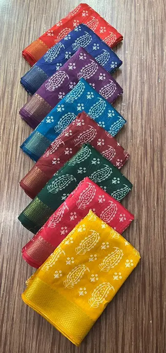 Crystal cotton saree  uploaded by Metro Textiles on 8/1/2023