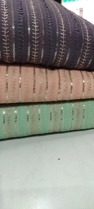 Georgette Designer Fabric width 44 inch minimum quantity 10mtr uploaded by Nuclear Traders on 8/1/2023