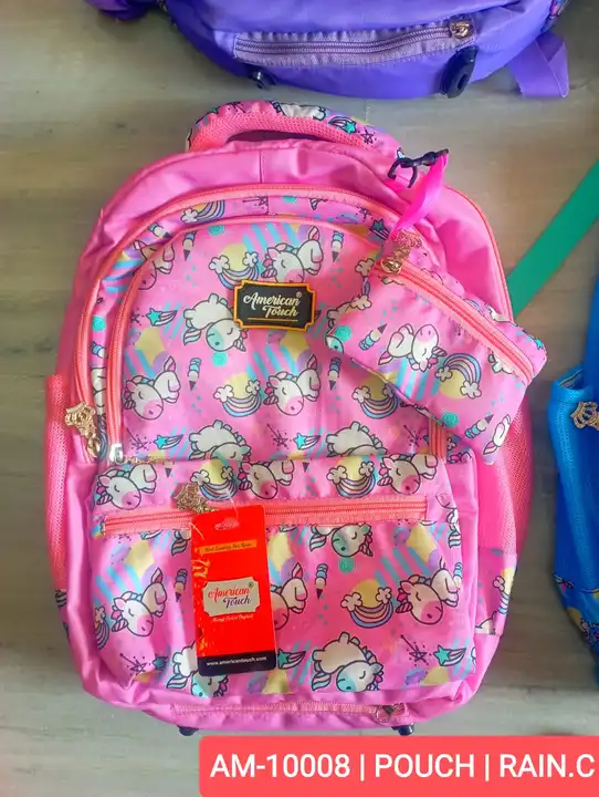 AMERICAN TOUCH || Printed Backpack ||Waterproof Bag || Round Unicorn Backpack  uploaded by business on 8/1/2023