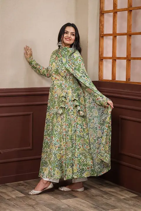 Sukhkarta Clothing Anarkali Georgette Gown 👗 uploaded by Sukhkrta clothing  on 8/1/2023