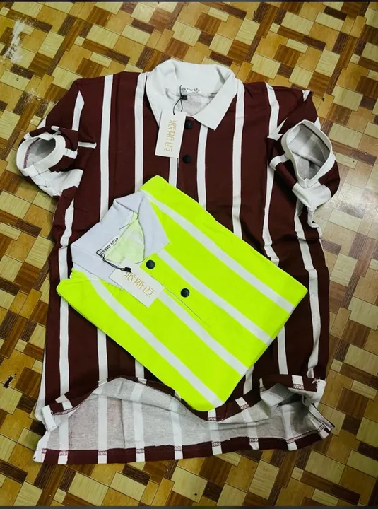 Strip Collar Tshirt uploaded by HK Garments on 8/1/2023