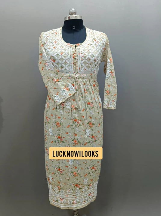 Chikan Kari gown uploaded by business on 8/1/2023